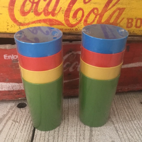Vintage Tumblers (2-four packs) Still Shrink Wrapped With Cute Label - Picture 3 of 4